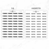 Planning Script Stickers