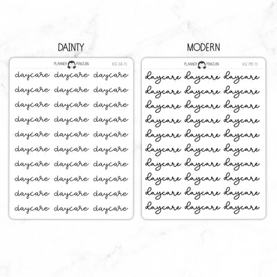 Daycare Script Stickers // #SC-73