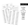 Reading Script Stickers // #SC-74