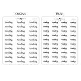 Reading Script Stickers