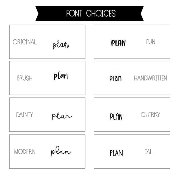 Plan Script Stickers // #SC-75