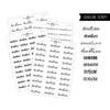 Deadline Script Stickers // #SC-76