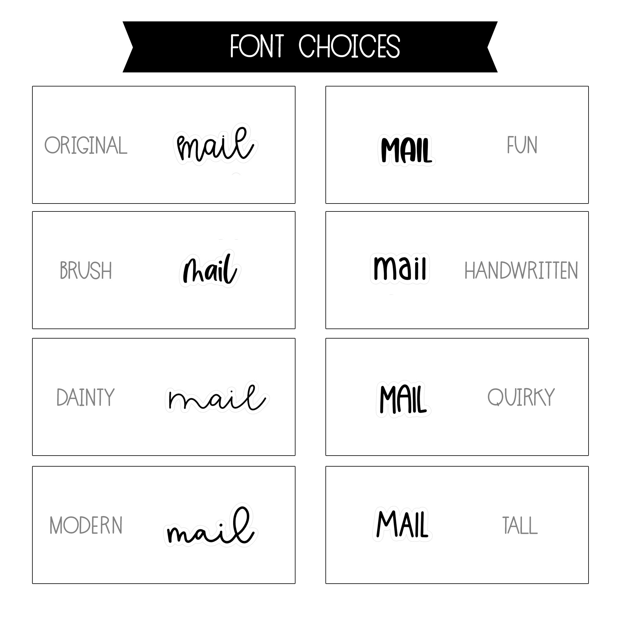 Mail Script Stickers