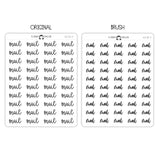 Mail Script Stickers