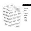 Field Trip Script Stickers // #SC-78