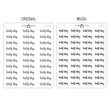 Half Day Script Stickers