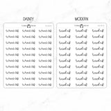 Tired AF Script Stickers