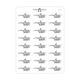 Custom Script Text Stickers | SC-C9