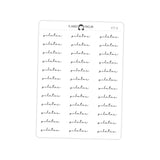 Pilates Workout Fitness Typography stickers