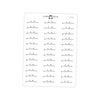 Pilates Workout Fitness Typography stickers// #TY-18
