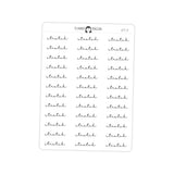Stretch Workout Fitness Typography stickers