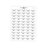 Back Day Fitness Typography stickers