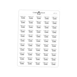 Spin Class Fitness Typography stickers