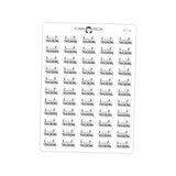 HIIT Training Fitness Typography stickers
