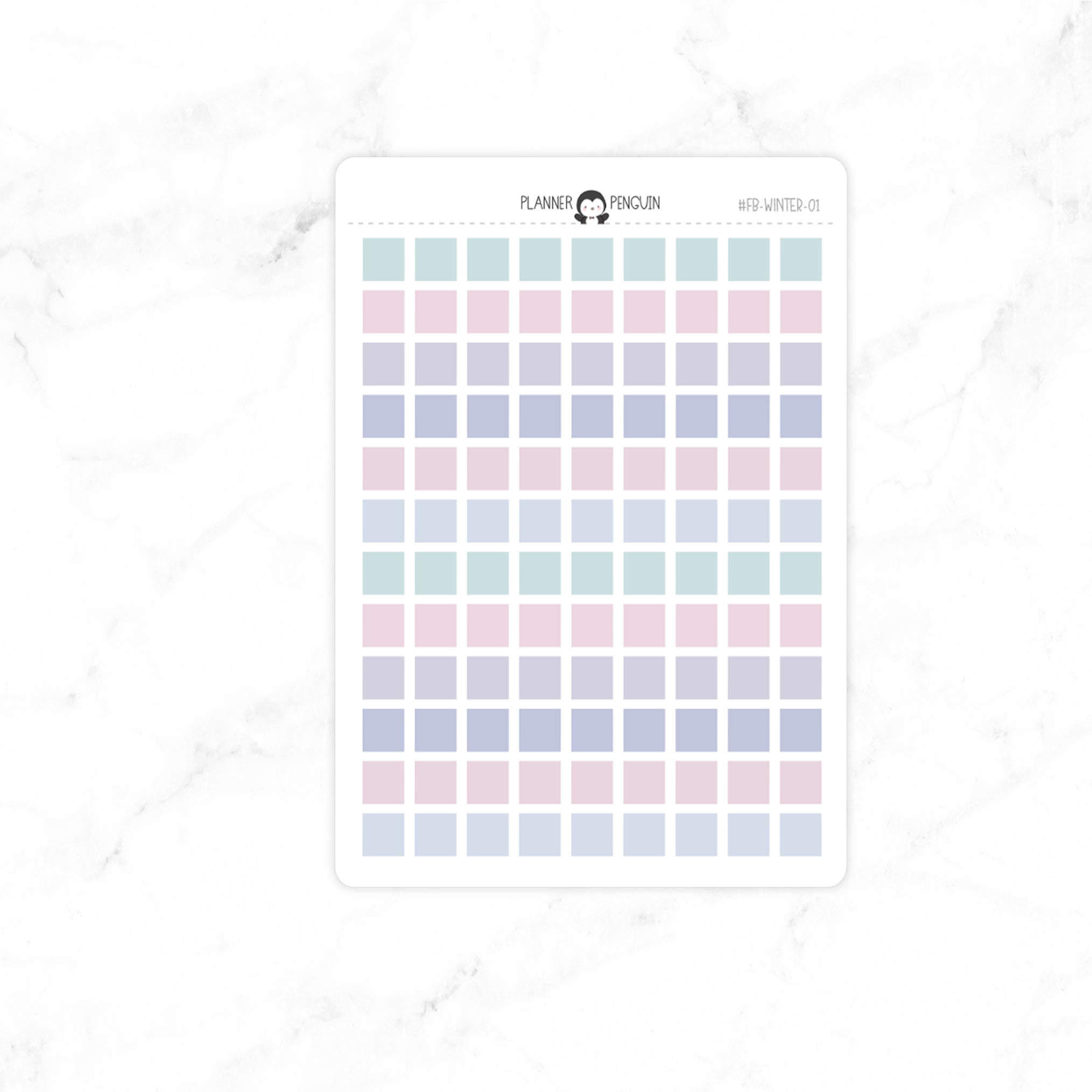Winter Functional - Minimal Functional planner stickers | Square Dots ...