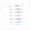 Winter Functional - Minimal Functional planner stickers | Square Dots Labels Flags Stars | Journaling Stickers  // #FB-WINTER