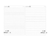 Hobonichi Cousin A5 Weekly Timeline Strips | 5AM | 6AM | 7AM | 8AM | Planner Stickers | #WTL-B&W