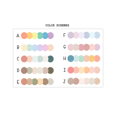Hobonichi Cousin A5 WEEKLY Timeline Strips| 5AM | 6AM | 7AM | 8AM | Planner Stickers| #WTL-COLOR
