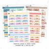 Hobonichi Cousin A5 Yearly view Stickers  | Japanese and English Version | Year at glance Stickers  | Cousin A5 #HB-YG-MAIN