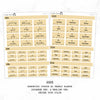 2025 Hobonichi Cousin A5 Yearly view Stickers  | English Version | #HB-YG-ENGM-COLOR