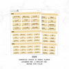 2025 Hobonichi Cousin A5 Yearly view Stickers  | Japanese Version | #HB-YG-JPM-COLOR