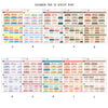 2026 Hobonichi Cousin A5 Yearly view Stickers  | Japanese and English Version | Year at glance Stickers  | Cousin A5 #HB-YG-ROUND