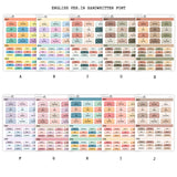 2027 Hobonichi Cousin A5 Yearly view Stickers| Japanese and English Version | Year at glance Stickers| Cousin A5 #HB-YG-ROUND