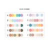 Hobonichi A6 ORIGINAL Daily Timeline Strips  | 5AM | 6AM | 7AM | 8AM | Planner Stickers  | A6 TECHO  #A6TL-COLOR