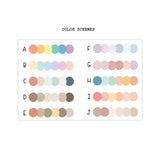 2026 Hobonichi Weeks Yearly view Stickers// Year at glance Stickers // #HW-YG-MAIN