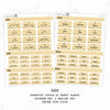 2025 Hobonichi Cousin A5 Yearly view Stickers  | English Version | #HB-YG-ENGR-COLOR