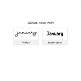 2026 Hobonichi Weeks Yearly view Stickers// Year at glance Stickers // #HW-YG-COLOR