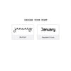 2026 Hobonichi Weeks Yearly view Stickers  // Year at glance Stickers   // #HW-YG-COLOR