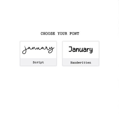 2026 Hobonichi Weeks Yearly view Stickers// Year at glance Stickers // #HW-YG-COLOR