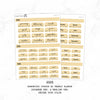 2025 Hobonichi Cousin A5 Yearly view Stickers  | Japanese Version | #HB-YG-JPR-COLOR