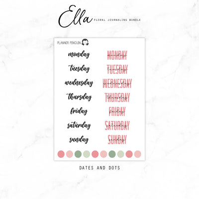 Ella Floral Journaling Bundle | #FB-01
