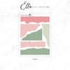 Ella Floral Paper Tare Stickers | #FB01-Tares