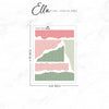 Ella Floral Paper Tare Stickers | #FB01-Tares