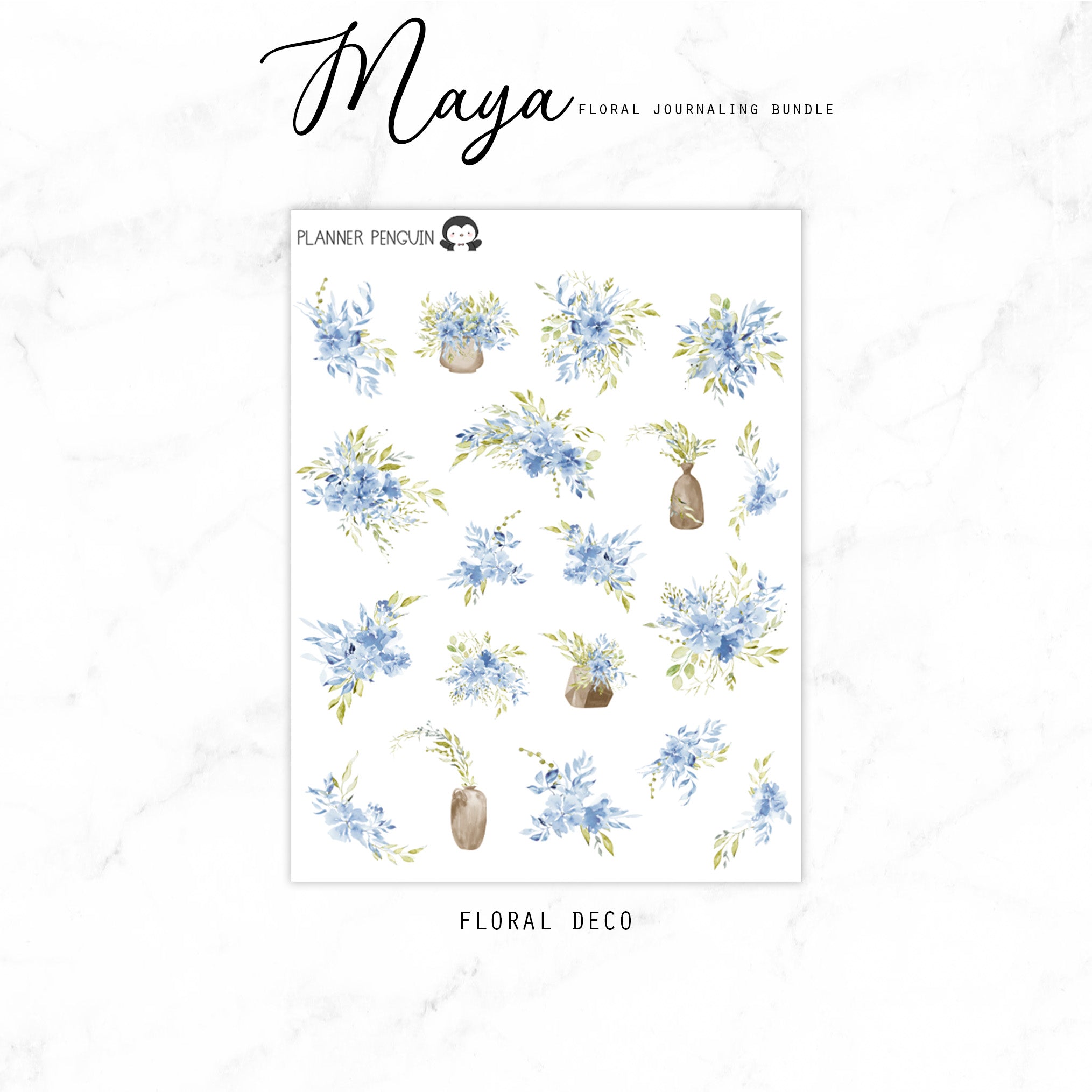 Maya Floral Journaling Bundle | #FB-02