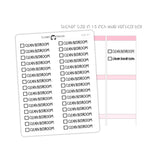 Clean Bedroom Checkbox Text Stickers