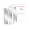 Clean Oven Checkbox Text Stickers  | CBS-04