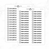 Clean Windows Checkbox Text Stickers