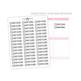 Mop Floors Checkbox Text Stickers