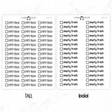 Empty Trash Checkbox Text Stickers