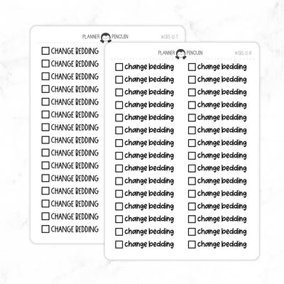 Change Bedding Checkbox Text Stickers| CBS-12