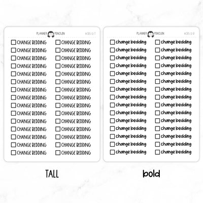 Change Bedding Checkbox Text Stickers| CBS-12