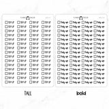 Tidy Up Checkbox Text Stickers