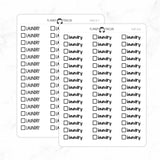 Laundry Checkbox Text Stickers