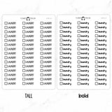 Laundry Checkbox Text Stickers
