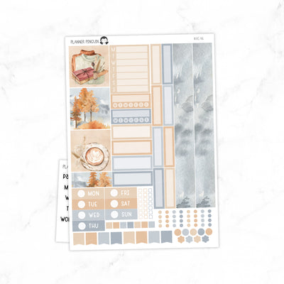 Autumn Vibes Hobonichi Cousin A5 Weekly Sticker Kit // #HC-46