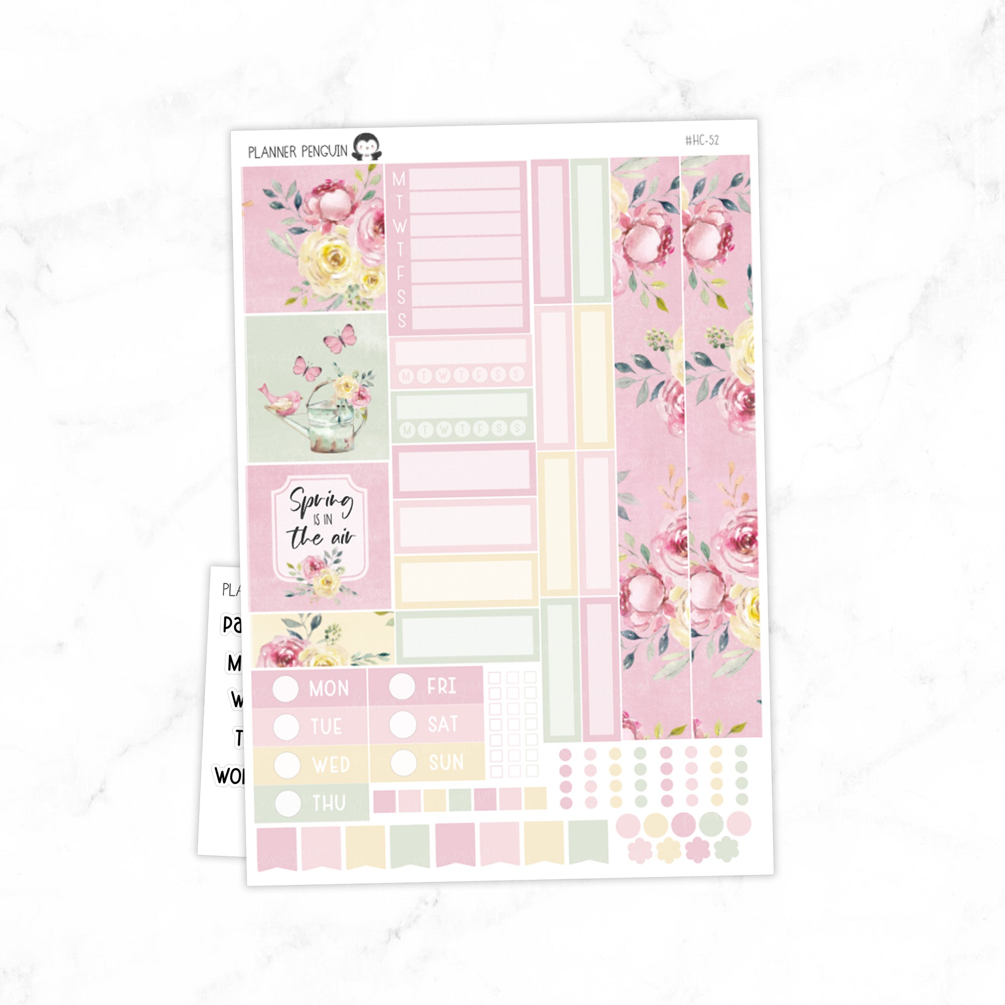 Spring Bliss Hobonichi Cousin A5 Weekly Sticker Kit // #HC-52